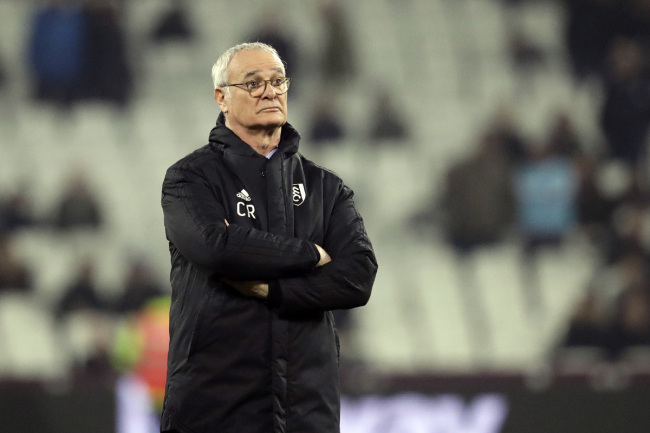 In this Friday, Feb. 22, 2019 file photo, Fulham manager Claudio Ranieri watches the warmup ahead of their English Premier League soccer match against West Ham at the London Stadium in London. [Photo: AP]