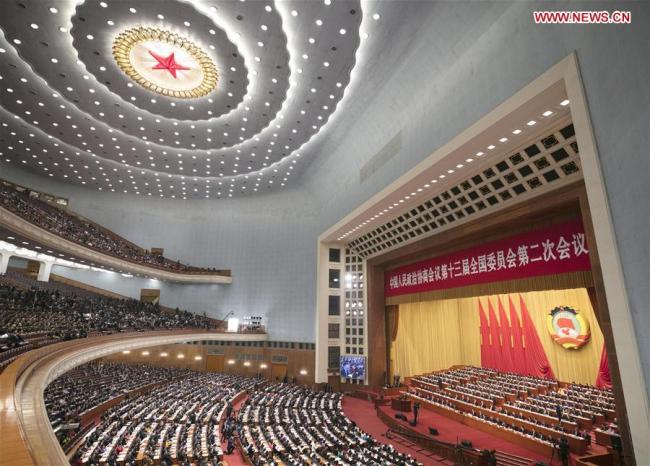 The second session of the 13th National Committee of the Chinese People's Political Consultative Conference (CPPCC) opens at the Great Hall of the People in Beijing, capital of China, March 3, 2019. [Photo:Xinhua/Wang Ye]