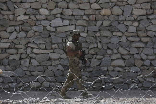 U.S. soldier is seen Asad Khil village near the site of a U.S. bombing in the Achin district of Jalalabad, east of Kabul, Afghanistan, Saturday, April 17, 2017. [File Photo: AP]