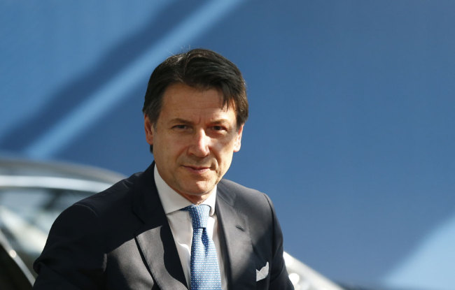 Italian Prime Minister Giuseppe Conte arrives on March 21, 2019 in Brussels on the first day of an EU summit focused on Brexit. [Photo: Pool/AFP/Eva Plevier]