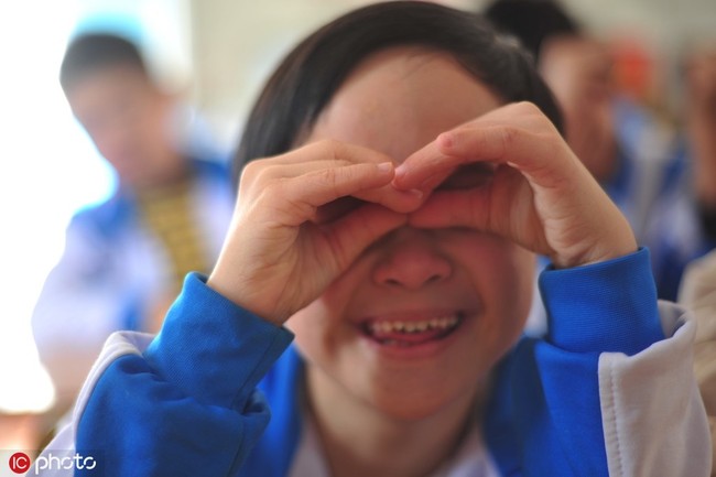 A child suffering autism disorder at a special education school in Haikou, Hainan, December 8, 2016. [File Photo: IC] 