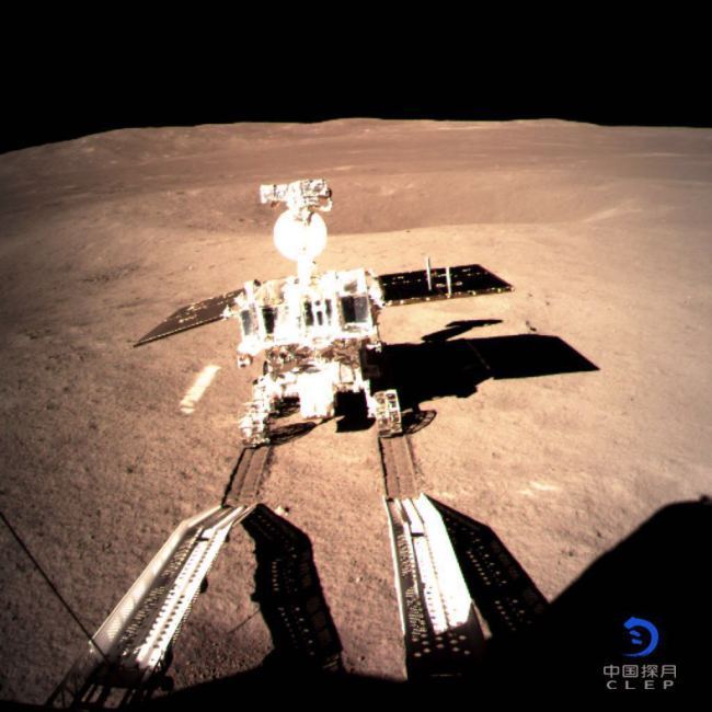 The Yutu-2 rover is separated from the Chang'e-4 lander, Jan. 4, 2019. [File Photo: CNSA] 