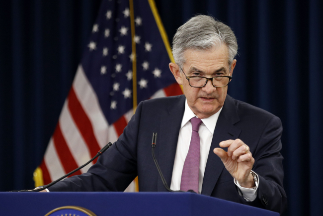 The U.S. Federal Reserve Board Chair Jerome Powell speaks at a news conference following a two-day meeting of the Federal Open Market Committee, Wednesday, May 1, 2019, in Washington. [Photo: AP]