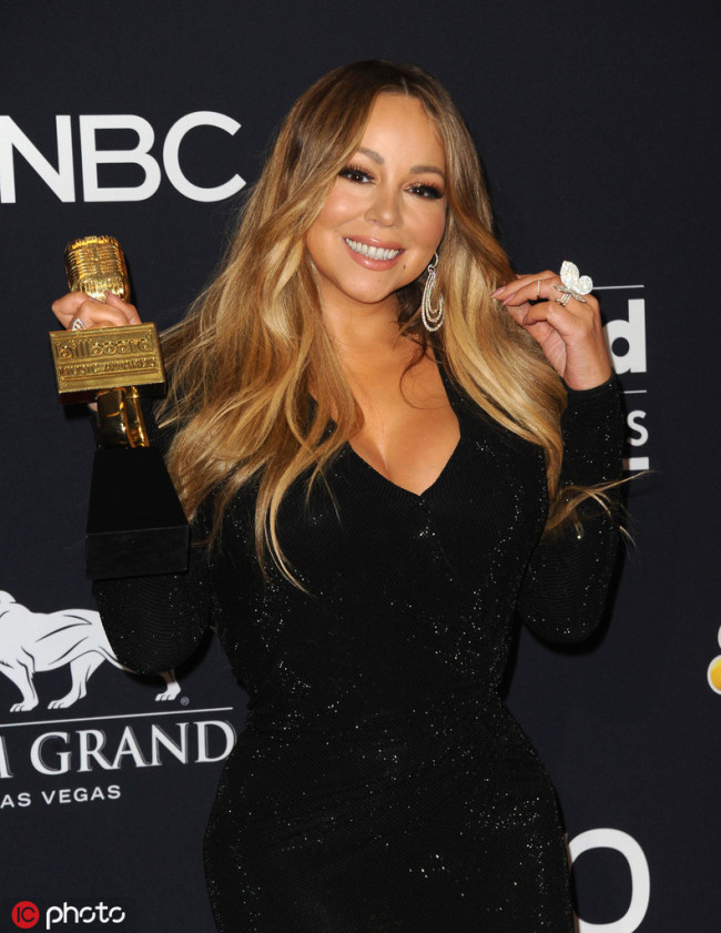 Mariah Carey at the 2019 Billboard Music Awards at the MGM Grand Garden Arena in Las Vegas, Nevada on May 1, 2019. [Photo: IC]