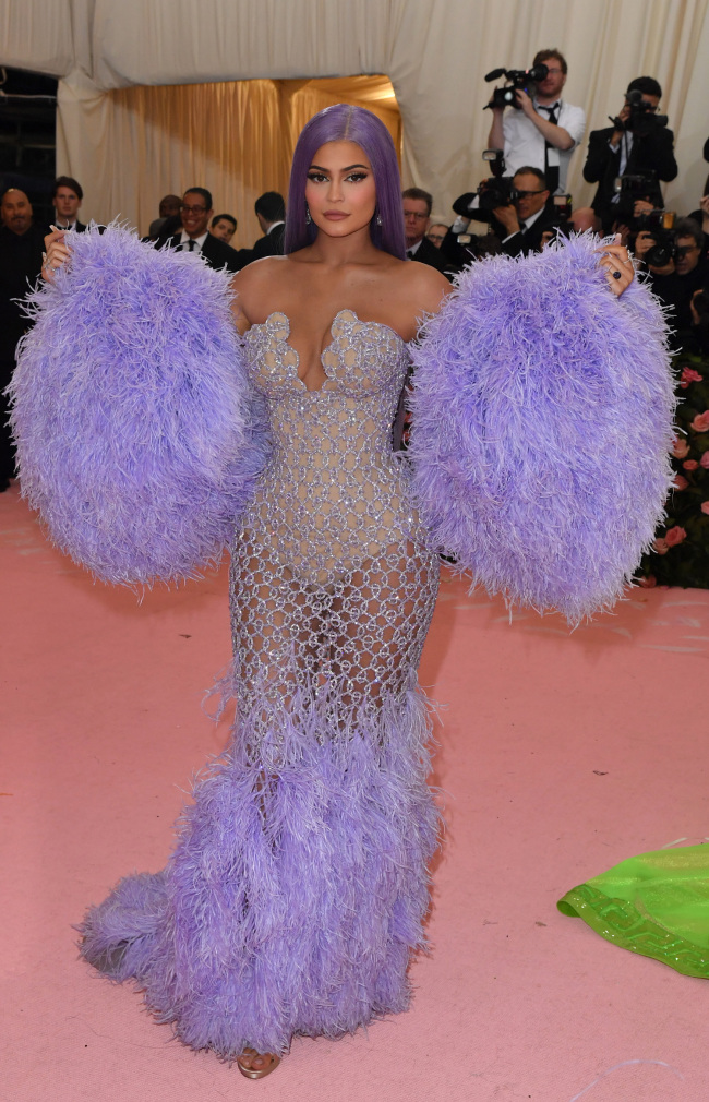 Kylie Jenner arrives for the 2019 Met Gala at the Metropolitan Museum of Art on May 6, 2019, in New York. [Photo: AFP]