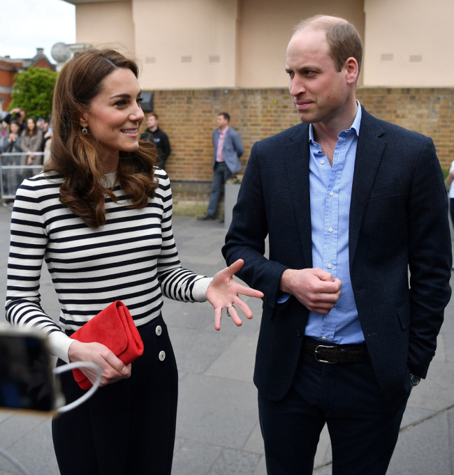 Britain's Prince William and Kate, Duchess of Cambridge launch the King's Cup Regatta, in Greenwich, southeast London on Tuesday May 7, 2019.[Photo: IC]