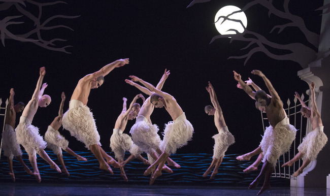 Matthew Bourne's Swan Lake is performed at Sadler's Wells Theatre from 4 December 2013 to 26 January 2014. [Photo:IC]