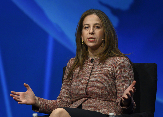 Sigal Mandelker, US Department of Treasury Under Secretary for Terrorism and Financial Intelligence, speaks during the American Israel Public Affairs Committee (AIPAC) conference in Washington, DC on March 24, 2019. [File photo: AFP/Andrew Caballero-Reynolds]