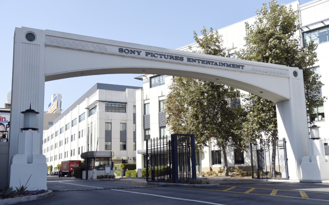 In this Aug. 30, 2016 file photo, the entrance to the Sony Pictures Entertainment lot is seen in Culver City, California. [File Photo: AP]