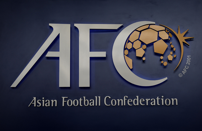 The Asian Football Confederation (AFC) logo is displayed at the AFC headquarters in Kuala Lumpur on March 15, 2017. [File Photo: AFP/LILLIAN SUWANRUMPHA]