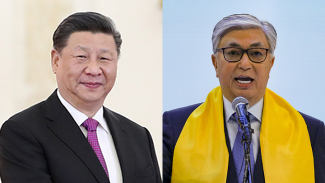 Chinese President Xi Jinping(Left) and Kazakhstan's President Kassym-Jomart Tokayev(Right). [File Photo: China Plus] 