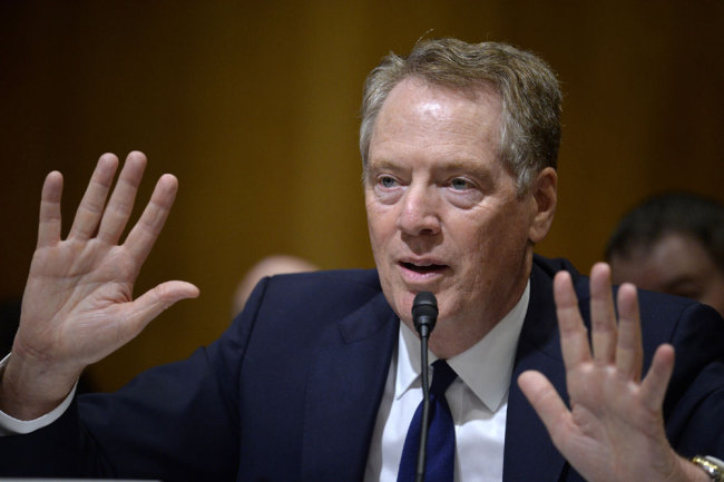 U.S. Trade Representative Robert Lighthizer at the Senate Finance Committee hearing on Tuesday, June 18, 2019. [Photo: IC]