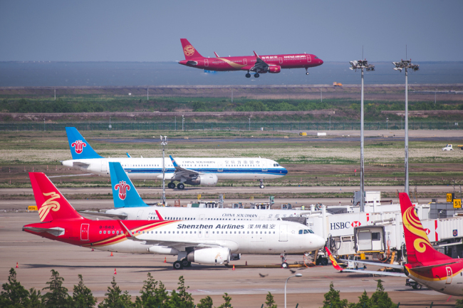 A view of Shanghai Pudong International Airport. [File photo: IC]