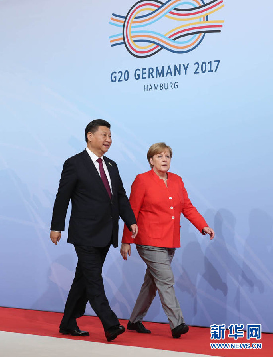 Chinese President Xi Jinping at the G20 summit in Hamburg, Germany on July 7, 2017. [Photo: Xinhua]