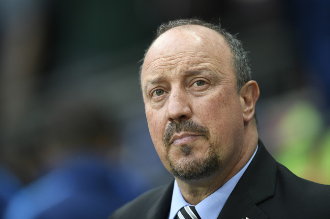 Newcastle United's manager Rafael Benitez reacts during the English Premier League soccer match between Tottenham Hotspur and Newcastle United in London, Britain on May 9, 2018. [Photo: IC]