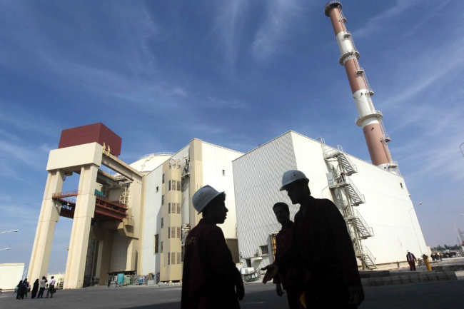 Photo taken on October 26, 2010 shows a reactor building at the Russian-built Bushehr nuclear power plant in southern Iran, 1,200 kms south of Tehran. [File photo: AFP]