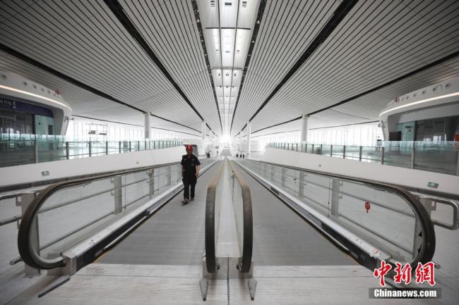 The view inside the terminal of Beijing Daxing International Airport on Wednesday, June 26, 2019. [Photo: China News]