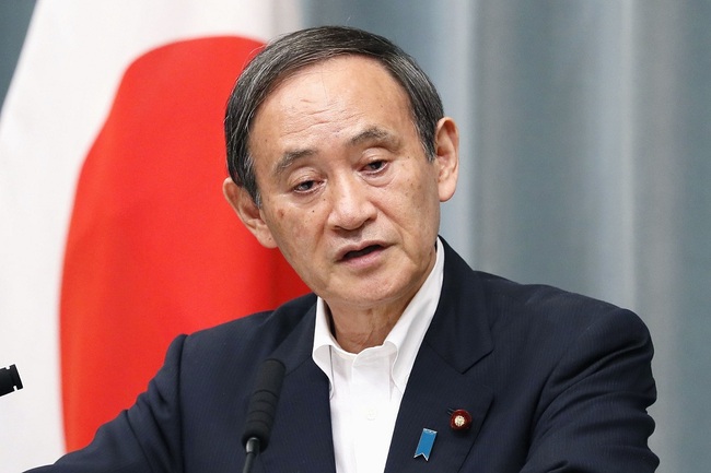 Japanese Chief Cabinet Secretary Yoshihide Suga speaks at a press conference in Tokyo on June 27, 2019. [File Photo: IC]