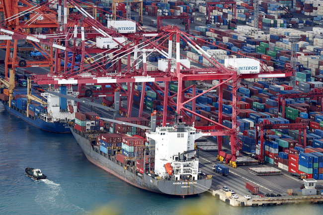 A view of the Busan Container Terminal in the Port of Busan in Busan, South Korea, October 21, 2017. [File photo: IC]