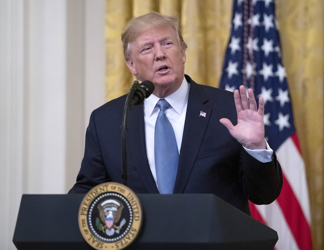 United States President Donald Trump makes remarks on America’s Environmental Leadership in the East Room of the White House in Washington. [Photo: IC]