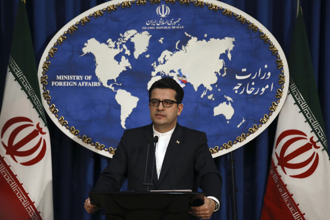 In this May 28, 2019 photo, Iran's Foreign Ministry spokesman Abbas Mousavi speaks at a media conference in Tehran, Iran. [Photo: IC]