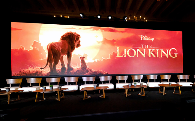 A view of the atmosphere at the Global Press Conference for Disney’s The Lion King on July 10, 2019 in Beverly Hills, California. [Photo: VCG]