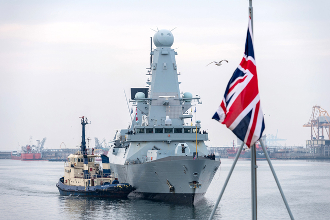 The British Royal Navy Daring-class air-defense destroyer HMS Duncan transits through the Constanta Harbor on February 2, 2018 in Constanta, Romania. [File photo: IC]