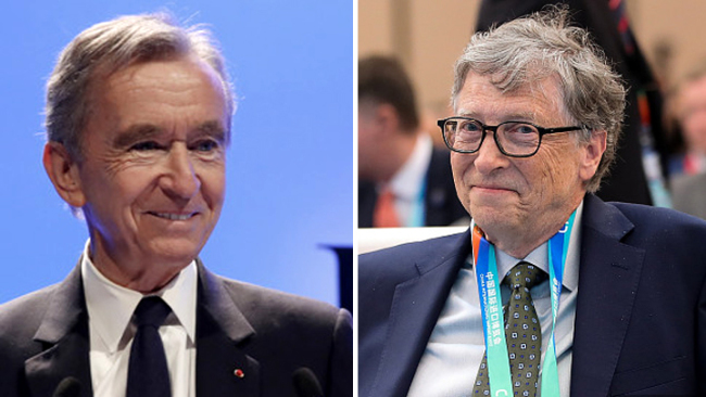 Billionaire Bernard Arnault overtakes Bill Gates as second-richest man