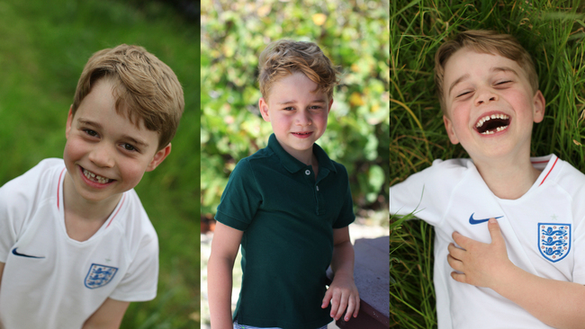 In these undated photos released by the Duke and Duchess of Cambridge on Sunday, July 21, 2019, Britain's Prince George poses for photos taken by his mother, Kate, the Duchess of Cambridge, in the garden of their home at Kensington Palace, London. [Photo: AP]