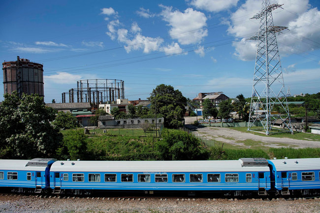 Cuba's first Chinese-made train cars at La Coubre train station, Havana, Cuba, July 13, 2019. [Photo: VCG]