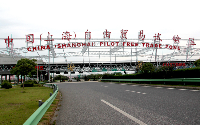 A view of Shanghai Pilot Free Trade Zone, in Shanghai, on March 28, 2019. [File Photo: IC]