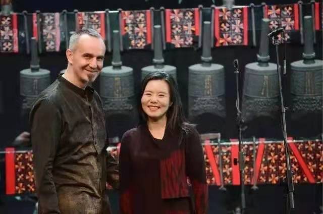 Robert Zollitsch, a German composer and producer of Chinese art music and his wife Gong Linna, a famous Chinese singer.[Photo provided by Gong and Luo Music Studio]