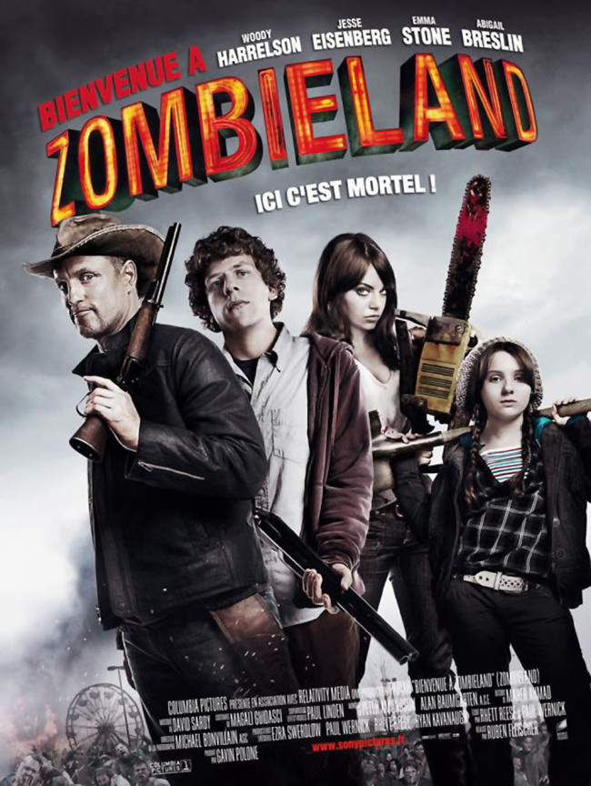 Jesse Eisenberg, Emma Stone, Woody Harrelson and Abigail Breslin are back in the sequel to the action comedy "Zombieland 2: Double Tap," which opens October 18. [Photo: IC]