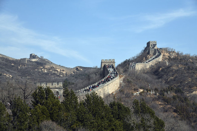 Tourists at the Badaling Great Wall on August 1, 2019. [Photo: IC]