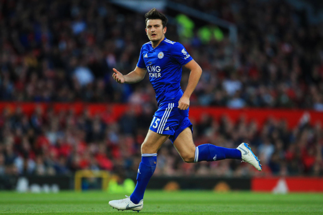 Leicester City’s Harry Maguire during the Premier League match at Old Trafford Stadium, Manchester on Aug 10, 2018 [Photo: IC]