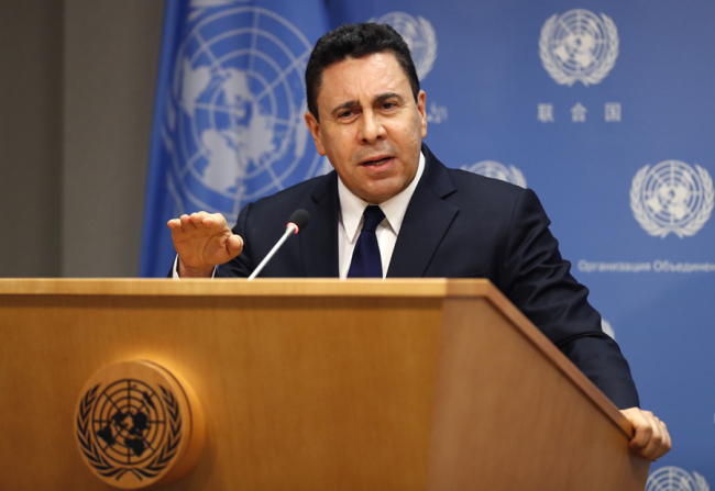 Venezuela's Permanent Representative to the United Nations Samuel Moncada [File Photo: IC]