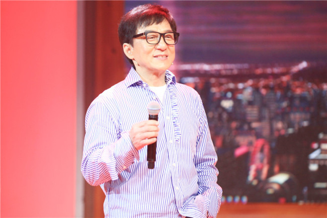 Jackie Chan joins a reality show on the movie channel of CCTV in 2017. [File Photo provided to China Plus]