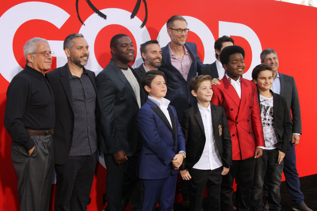 Cast of Good Boys photographed at movie's premiere in Los Angeles on August 14, 2019. [Photo: IC]