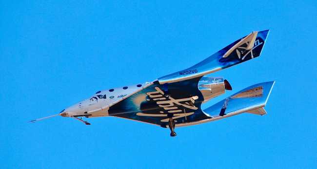 A view of Virgin Galactic prior to it reaching space for the first time during its 4th powered flight from Mojave, Dec. 13, 2018, Calif. [File photo: AP via IC/Matt Hartman]