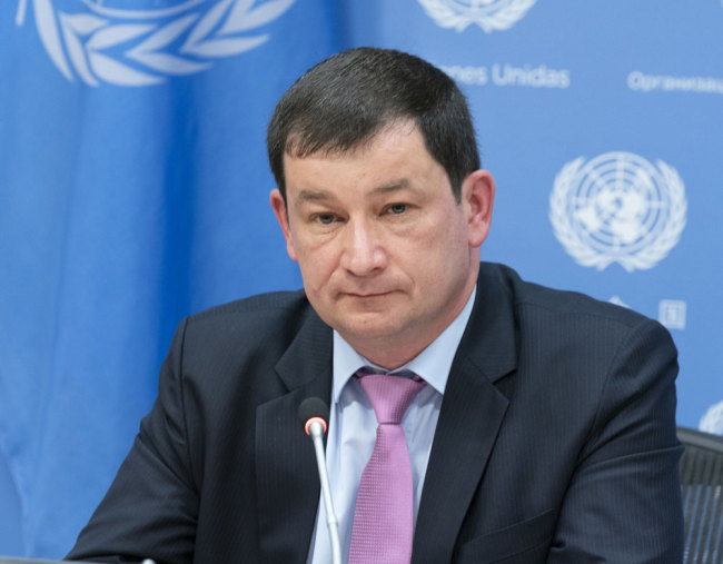 Dmitry Polyanskiy, Russia's acting permanent representative to the United Nations [File photo: Pacific Press via IC/Lev Radin]