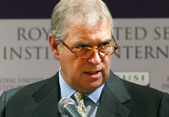 In this Tuesday, Oct. 1, 2013 file photo, Britain's Prince Andrew delivers the keynote speech of the Japan-UK security cooperation conference in Tokyo. [File photo: AP]