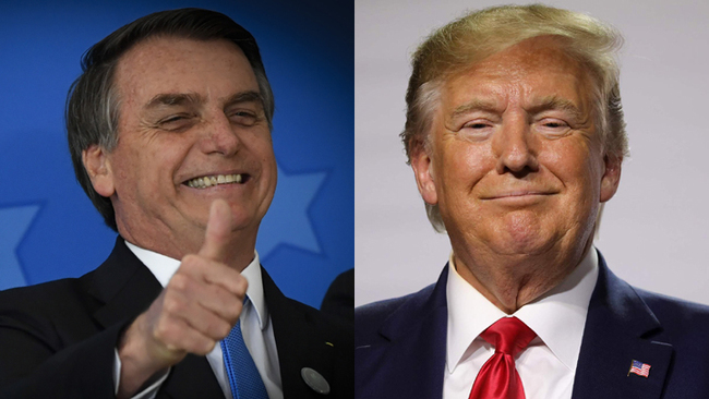 Brazilian President Jair Bolsonaro and U.S. President Donald Trump. [File Photo: China Plus]