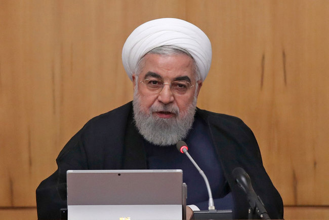 A handout picture provided by the Iranian presidency shows President Hassan Rouhani chairing a cabinet meeting in the capital Tehran on September 18, 2019. [Photo: Iranian Presidency/AFP]