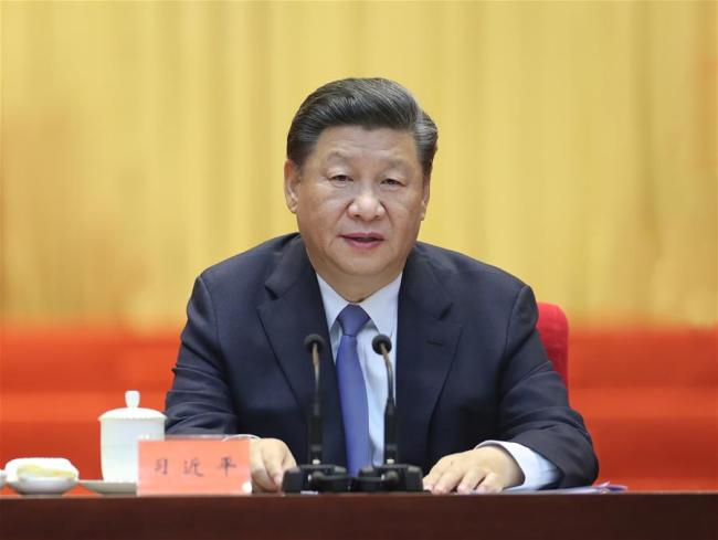 Chinese President Xi Jinping speaks at the Central Conference on the Chinese People's Political Consultative Conference (CPPCC) Work, which also marks the 70th anniversary of the CPPCC, in Beijing, on Sept. 20, 2019. [Photo: Xinhua/Ju Peng]