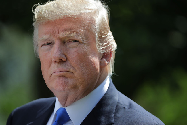 U.S. President Donald Trump holds a joint news conference with Lebanese Prime Minister Saad Hariri in the Rose Garden at the White House July 25, 2017 in Washington, DC. Trump began the news conference by announcing that Senate Republicans had passed a procedural vote on repealing Obamacare. [File Photo: Chip Somodevilla/Getty Images via VCG]