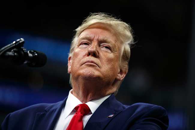 President Donald Trump speaks at a campaign rally at the Target Center, Thursday, Oct. 10, 2019, in Minneapolis. [Photo: AP/Evan Vucci]