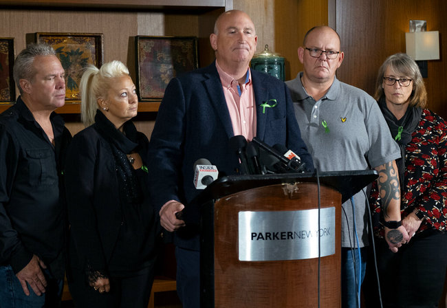 <br>Radd Seiger, a spokesperson for the Dunn family, joins Charlotte Charles, center left, and Tim Dunn, center right, parents of Harry Dunn, who died after his motorbike was involved in an August 2019 accident in Britain with Anne Sacoolas, wife of an American diplomat, speaks at a news conference joined by Harry Dunn's step parents Bruce Charles and Tracey Dunn Monday, Oct. 14, 2019, in New York. The family is seeking answers after Sacoolas returned to the United States after being granted diplomatic immunity following the crash.[Photo: AP]