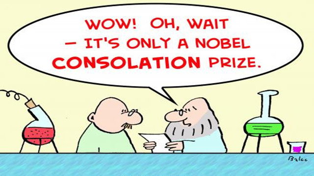 用中文说: "Consolation prize"