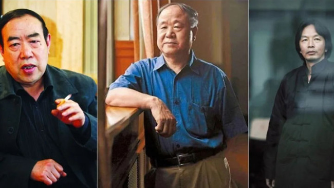 Snímek: Slavní čínští současní romanopisci: Jia Pingwa (Ťia Pching-wa), Mo Yan (Mo Jen) a Liu Zhenyun (Liou Čen-jün) (zleva doprava) / CGTN