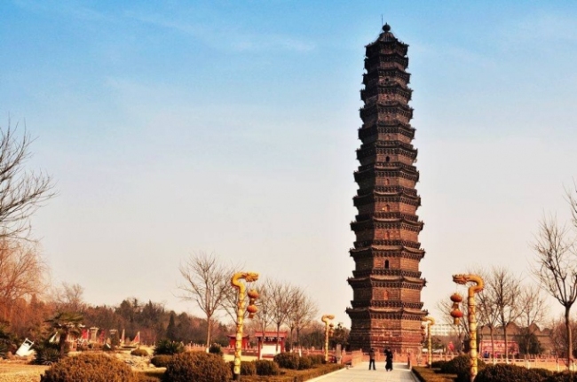 La pagoda de hierro de Kaifeng.